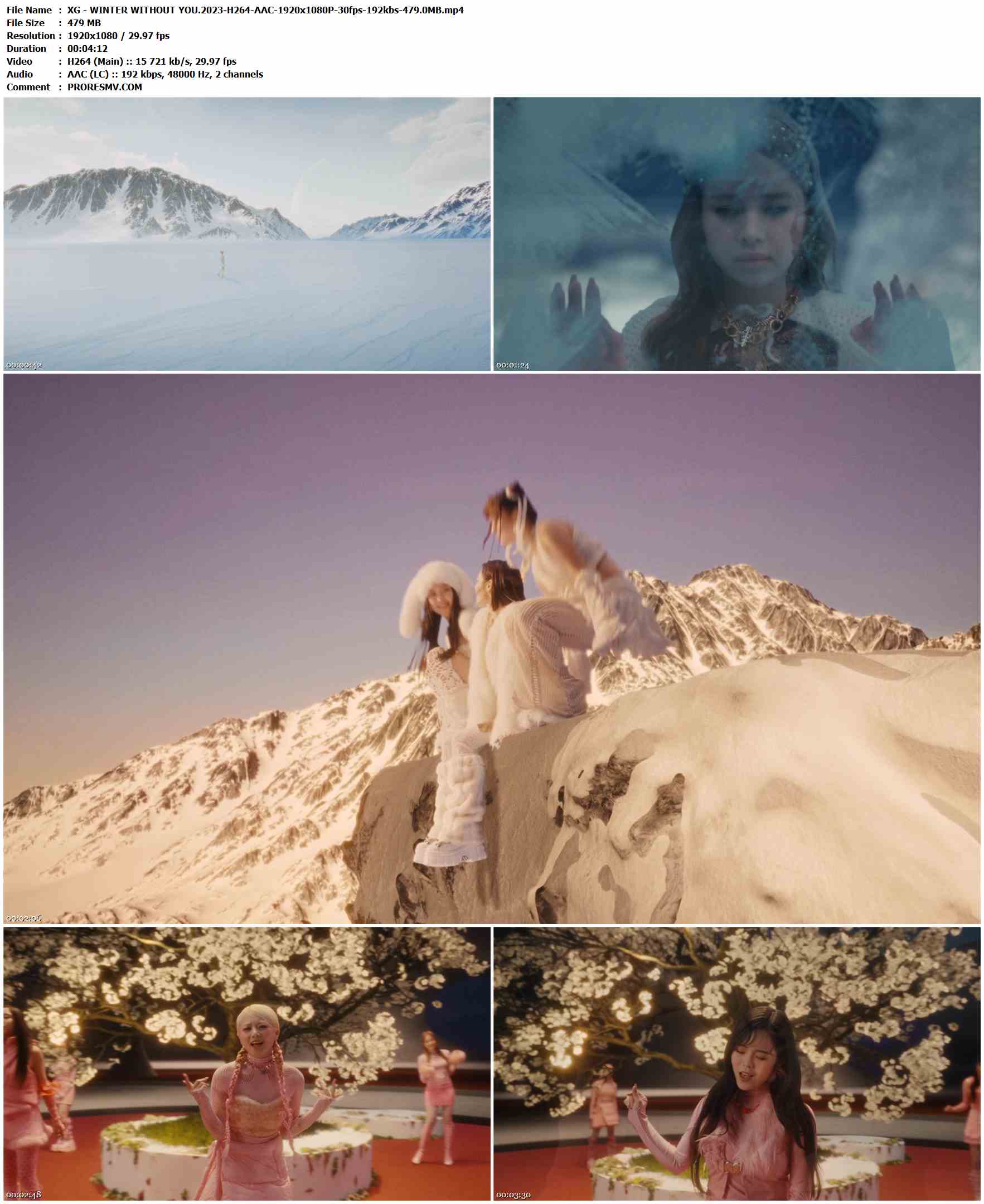 XG - WINTER WITHOUT YOU.2023-H264-AAC-1920x1080P-30fps-192kbs-479.0MB官方MV_高清MV